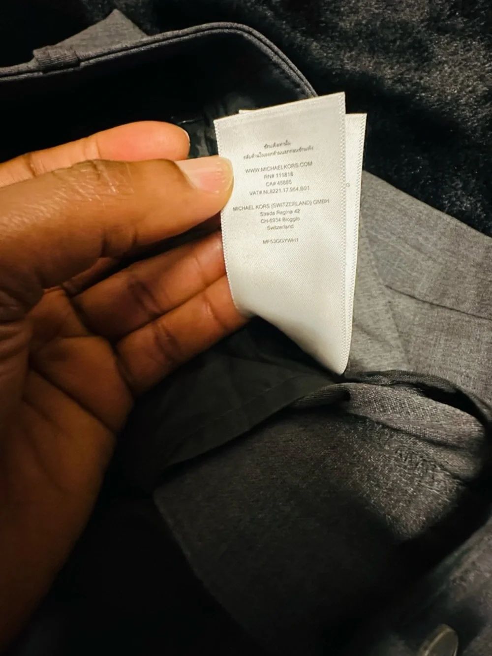 Michael Michael Kors Gray Wool Blend Wide Leg Trouser Pants Size 2